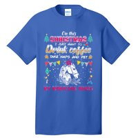 Oh This Christmas I Just Wants To Coffee Horse Gift Tall T-Shirt