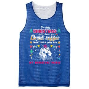 Oh This Christmas I Just Wants To Coffee Horse Gift Mesh Reversible Basketball Jersey Tank