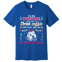 Oh This Christmas I Just Wants To Coffee Horse Gift Premium T-Shirt