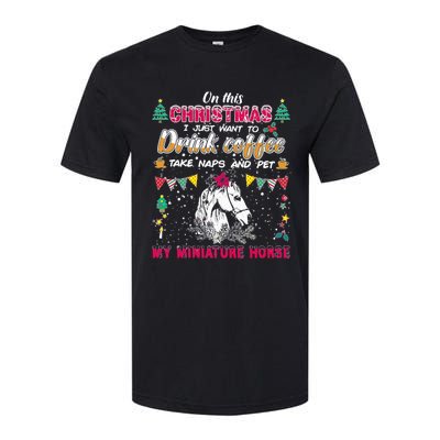 Oh This Christmas I Just Wants To Coffee Horse Gift Softstyle CVC T-Shirt