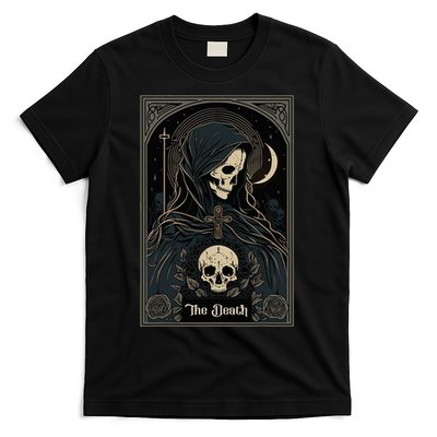 Occult Tarot Card The Death Skeleton Goth Dark Witchcraft T-Shirt