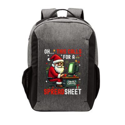 Oh This Calls For A SpreadsheetSanta Analyst In Christmas Sweatshirt Vector Backpack