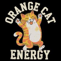 Orange Tabby Cat Orange Cat Energy Button