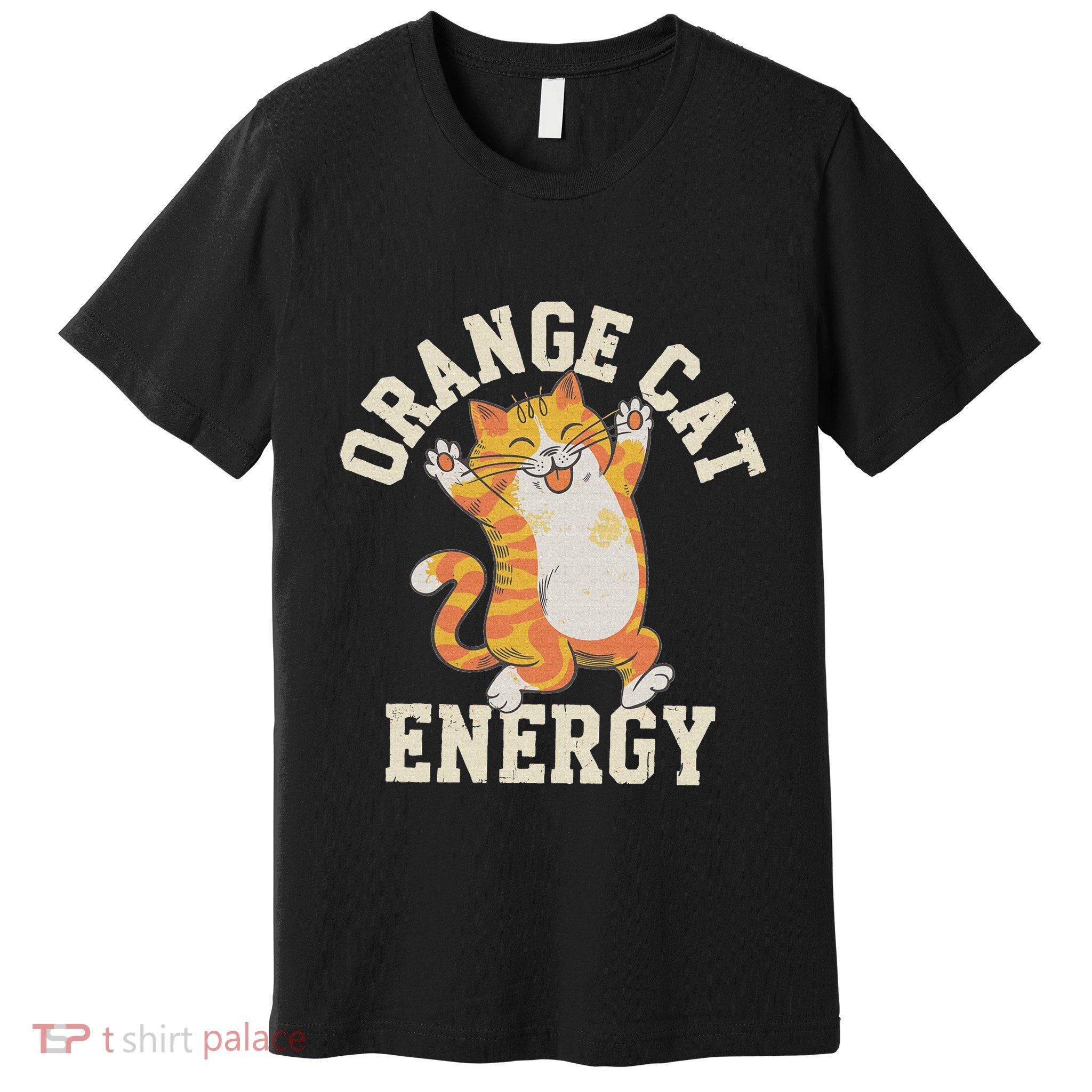 Orange Tabby Cat Orange Cat Energy Premium T-Shirt