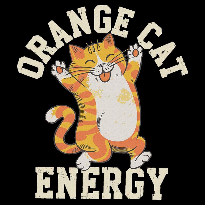 Orange Tabby Cat Orange Cat Energy Zip Tote Bag
