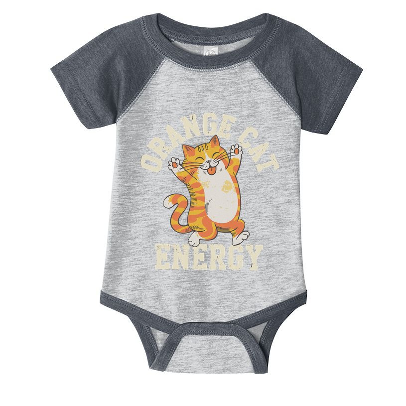 Orange Tabby Cat Orange Cat Energy Infant Baby Jersey Bodysuit