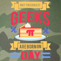 Only The Coolest Geeks Are Born On Pie Day Legacy Tie Dye Trucker Hat