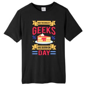 Only The Coolest Geeks Are Born On Pie Day Tall Fusion ChromaSoft Performance T-Shirt