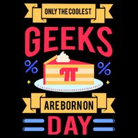 Only The Coolest Geeks Are Born On Pie Day Bucket Hat