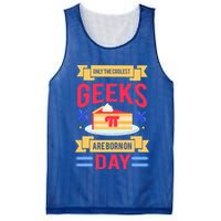 Only The Coolest Geeks Are Born On Pie Day Mesh Reversible Basketball Jersey Tank