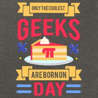 Only The Coolest Geeks Are Born On Pie Day Cotton Canvas Backpack