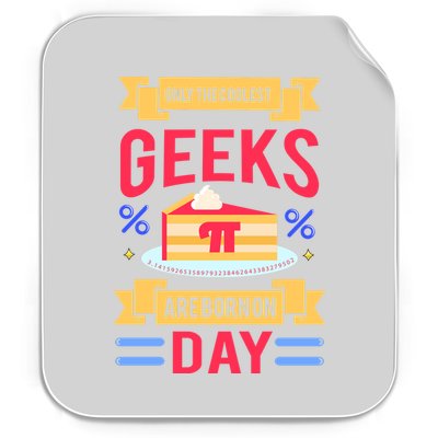 Only The Coolest Geeks Are Born On Pie Day Permanent Decal Sticker