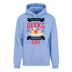 Only The Coolest Geeks Are Born On Pie Day Unisex Surf Hoodie