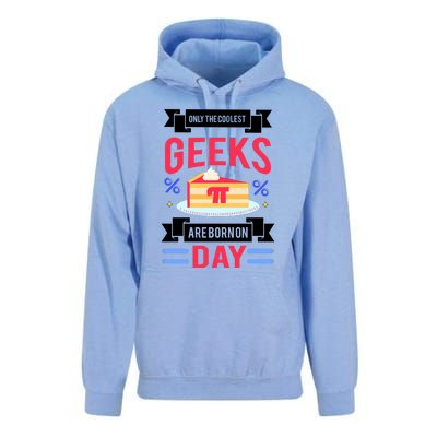 Only The Coolest Geeks Are Born On Pie Day Unisex Surf Hoodie