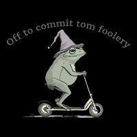 Off To Commit Tom Foolery Frog And Fun Playful Humor 16oz Travel Tumbler