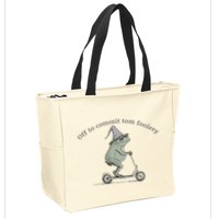 Off To Commit Tom Foolery Frog And Fun Playful Humor Zip Tote Bag