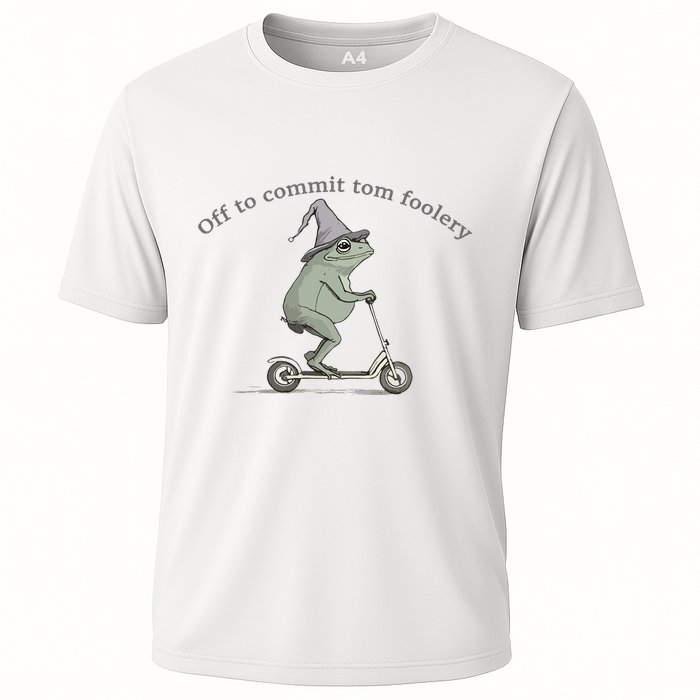 Off To Commit Tom Foolery Frog And Fun Playful Humor Performance Shirt