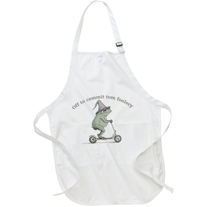 Off To Commit Tom Foolery Frog And Fun Playful Humor Apron