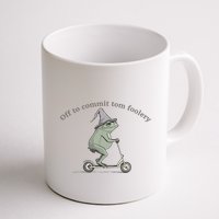 Off To Commit Tom Foolery Frog And Fun Playful Humor Mug