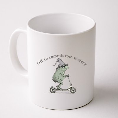 Off To Commit Tom Foolery Frog And Fun Playful Humor Mug