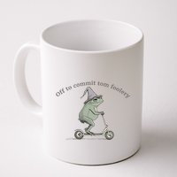 Off To Commit Tom Foolery Frog And Fun Playful Humor Mug