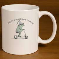Off To Commit Tom Foolery Frog And Fun Playful Humor 11oz C Handle Ceramic Mug