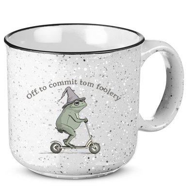 Off To Commit Tom Foolery Frog And Fun Playful Humor 15oz Campfire Ceramic Mug