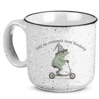 Off To Commit Tom Foolery Frog And Fun Playful Humor 15oz Campfire Ceramic Mug