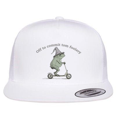 Off To Commit Tom Foolery Frog And Fun Playful Humor Flatbill Hat
