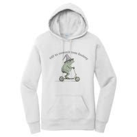 Off To Commit Tom Foolery Frog And Fun Playful Humor Women's Pullover Hoodie