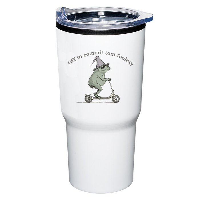 Off To Commit Tom Foolery Frog And Fun Playful Humor Tumbler