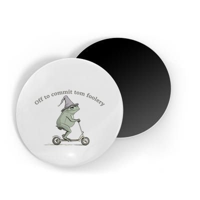 Off To Commit Tom Foolery Frog And Fun Playful Humor Magnet