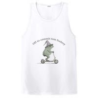 Off To Commit Tom Foolery Frog And Fun Playful Humor PosiCharge Competitor Tank