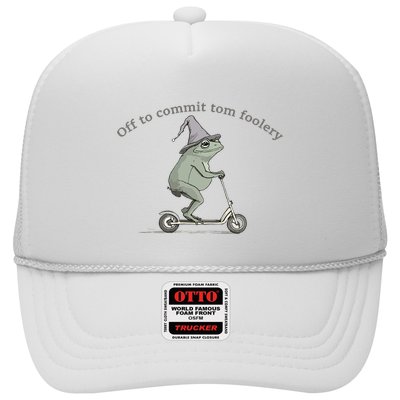 Off To Commit Tom Foolery Frog And Fun Playful Humor Trucker Hat