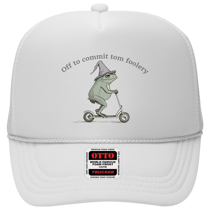 Off To Commit Tom Foolery Frog And Fun Playful Humor Hat
