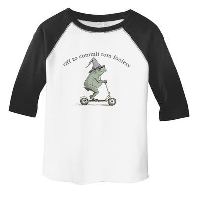 Off To Commit Tom Foolery Frog And Fun Playful Humor Toddler Fine Jersey T-Shirt