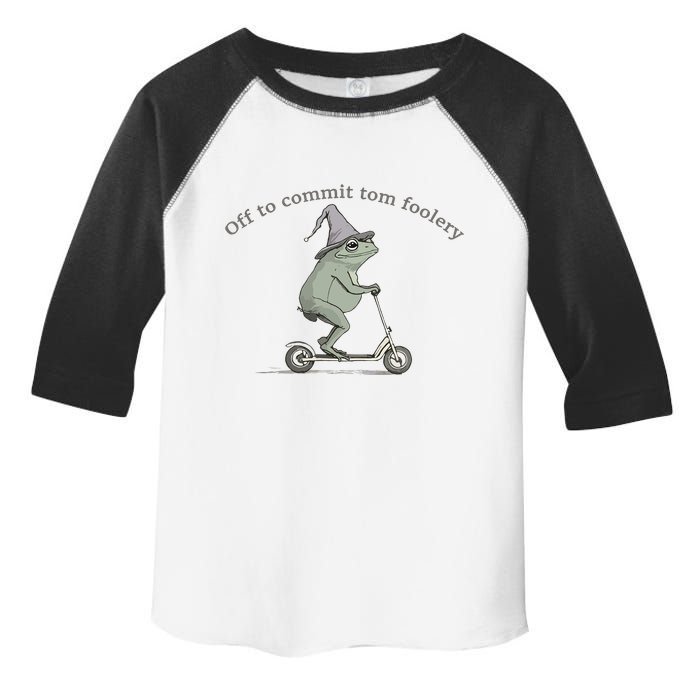 Off To Commit Tom Foolery Frog And Fun Playful Humor Toddler Fine Jersey T-Shirt