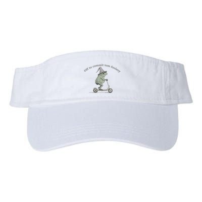 Off To Commit Tom Foolery Frog And Fun Playful Humor Visor