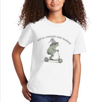 Off To Commit Tom Foolery Frog And Fun Playful Humor Kids T-Shirt
