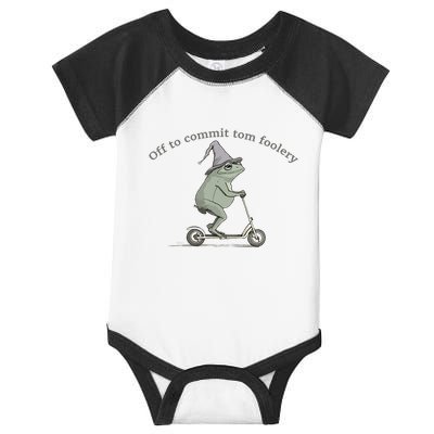 Off To Commit Tom Foolery Frog And Fun Playful Humor Infant Baby Jersey Bodysuit