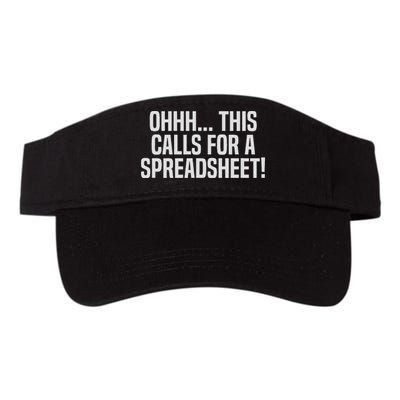 Ohhh This Calls For A Spreadsheet Actuarial Analyst Actuary Valucap Bio-Washed Visor