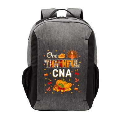One Thankful Cna Fall Leaves Autumn Cna Thanksgiving Vector Backpack
