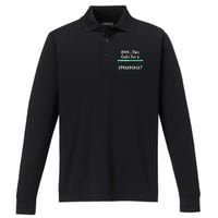 Oh... This Calls For A Spreadsheet Office Quote Saying Funny Performance Long Sleeve Polo