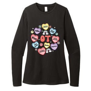 Occupational Therapy Candy Heart Valentines Day Womens CVC Long Sleeve Shirt