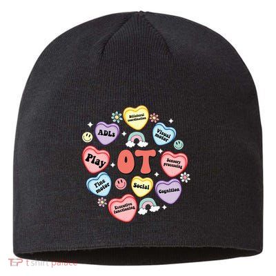 Occupational Therapy Candy Heart Valentines Day Sustainable Beanie