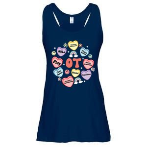 Occupational Therapy Candy Heart Valentines Day Ladies Essential Flowy Tank