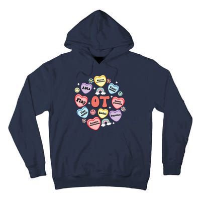 Occupational Therapy Candy Heart Valentines Day Tall Hoodie