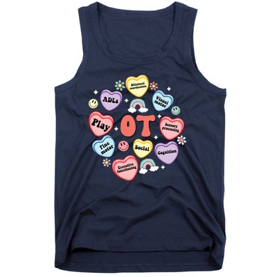 Occupational Therapy Candy Heart Valentines Day Tank Top