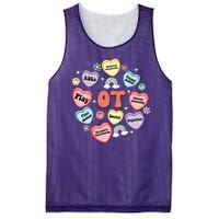 Occupational Therapy Candy Heart Valentines Day Mesh Reversible Basketball Jersey Tank