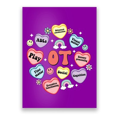 Occupational Therapy Candy Heart Valentines Day Poster